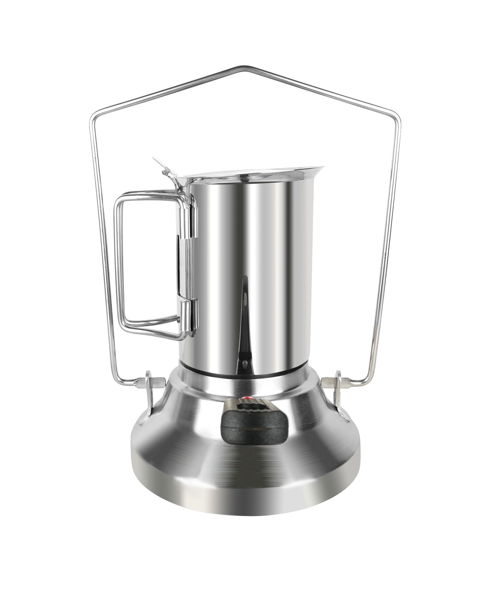 Stainless Steel Stovetop Espresso Coffee Maker Moka Pot for Italian and Cuban Café Brewing 12 Cups