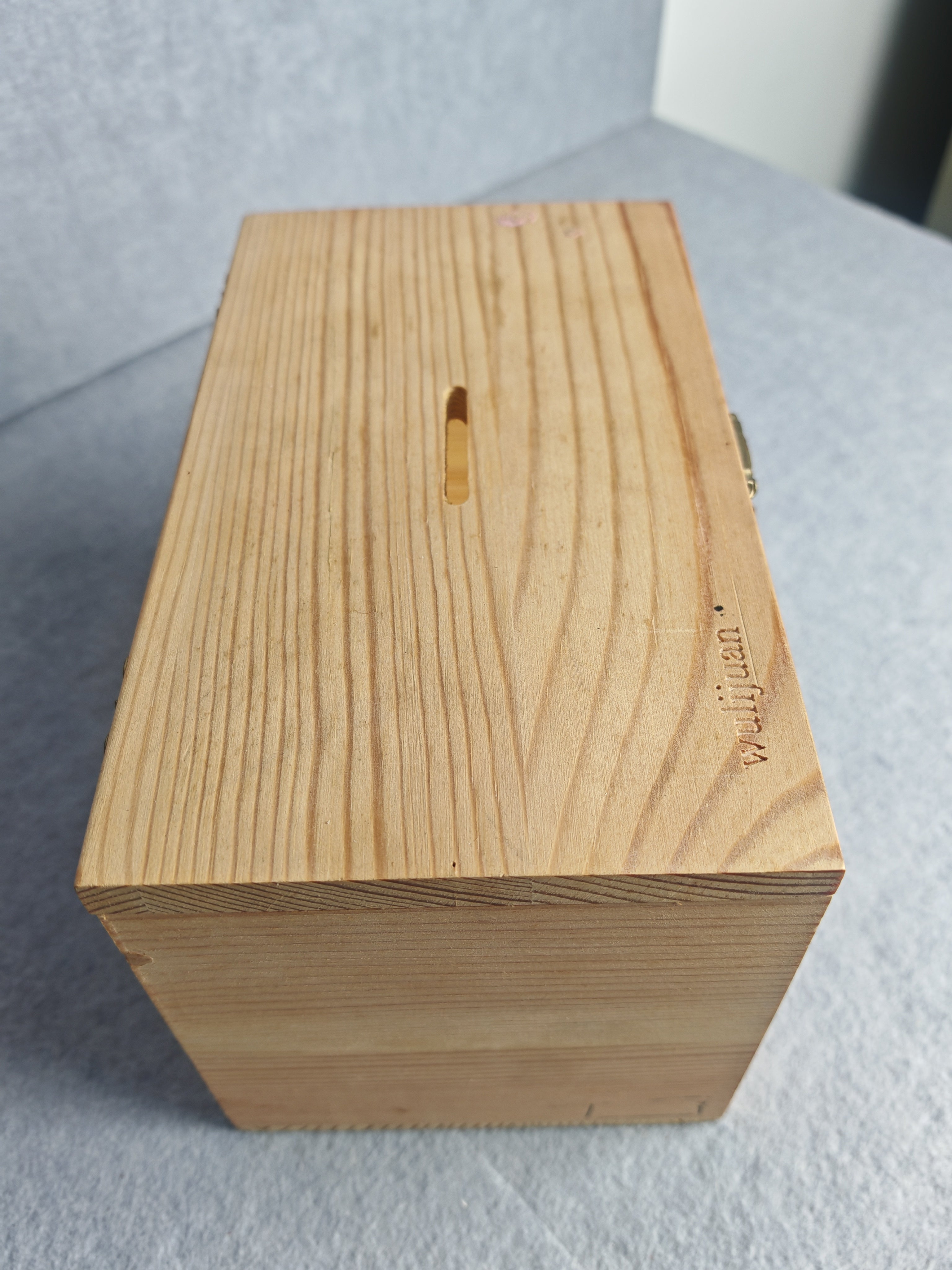 Wulijuan-Wooden Box, Rustic Wedding Card Box with Lock & Clear Window, Keepsake Memory Box for Wedding Reception, Bridal Shower, Birthday, Graduation